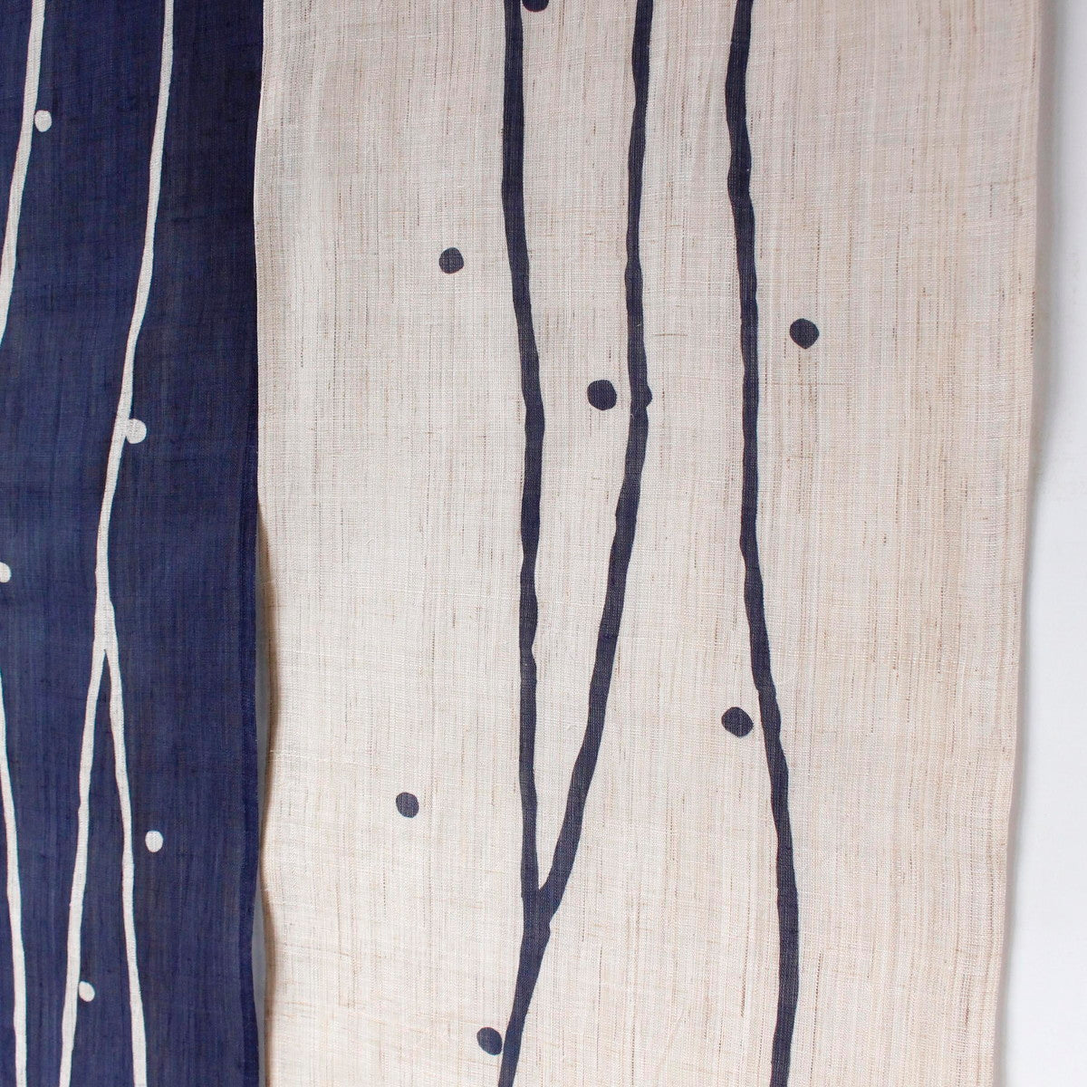 Japanese Curtain (Noren) / Ramie / Yuragi / Indigo / W84xH150cm