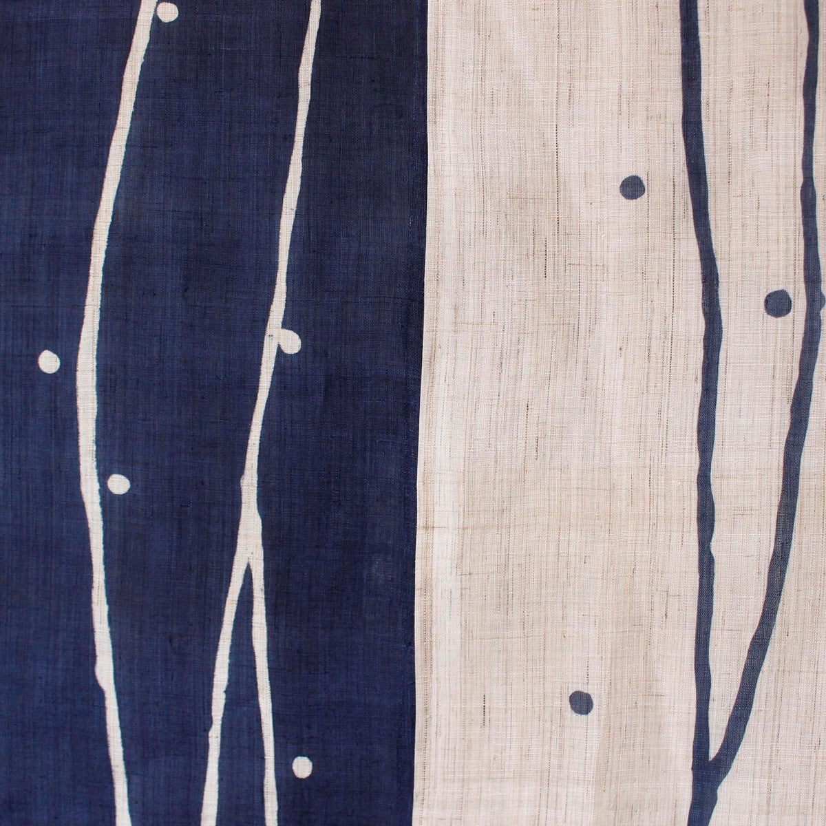 Japanese Curtain (Noren) / Ramie / Yuragi / Indigo / W84xH150cm