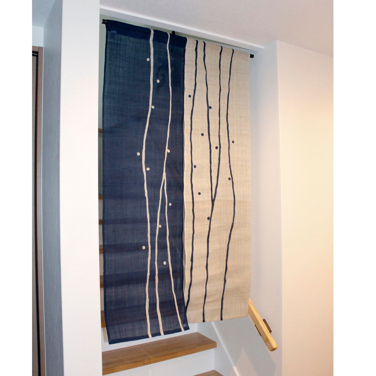 Japanese Curtain (Noren) / Ramie / Yuragi / Indigo / W84xH150cm