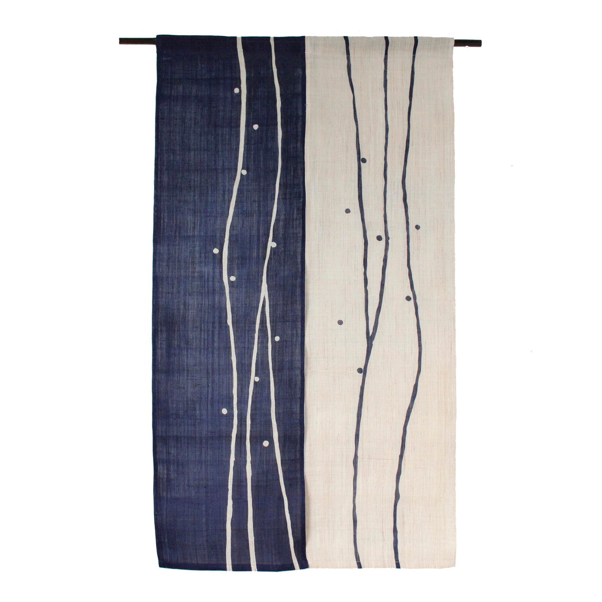 Japanese Curtain (Noren) / Ramie / Yuragi / Indigo / W84xH150cm