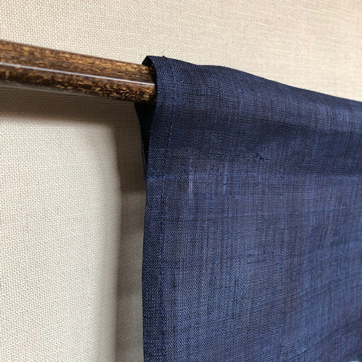 Japanese Curtain (Noren) / Ramie / Circle-Modern / Navy / W84xH150cm