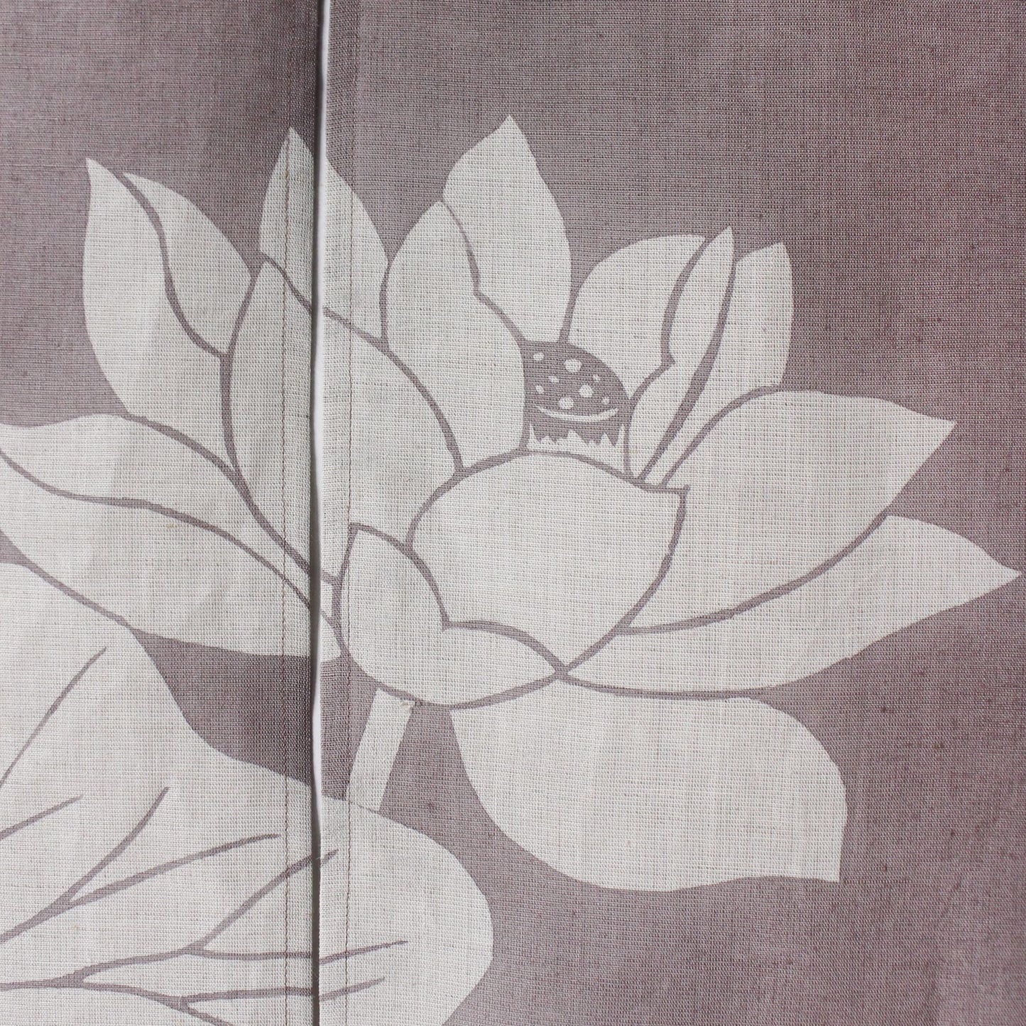 Japanese Curtain (Noren) / Ramie / Lotus / Light purple / W84xH120cm