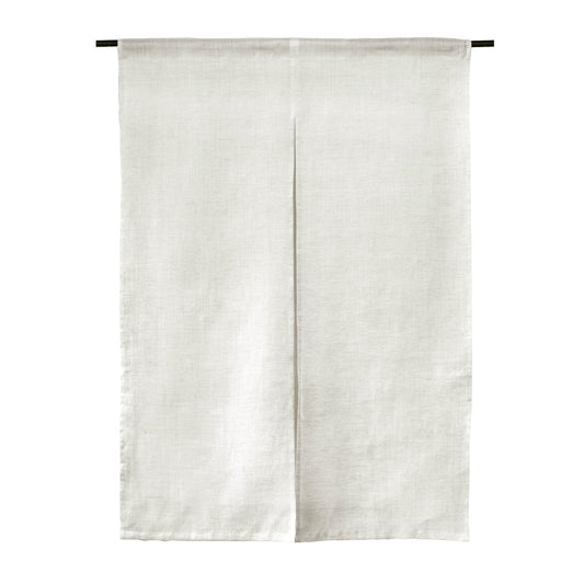 Japanese Curtain (Noren) / Ramie / Wafu-woven / Plain White  / Custom-size