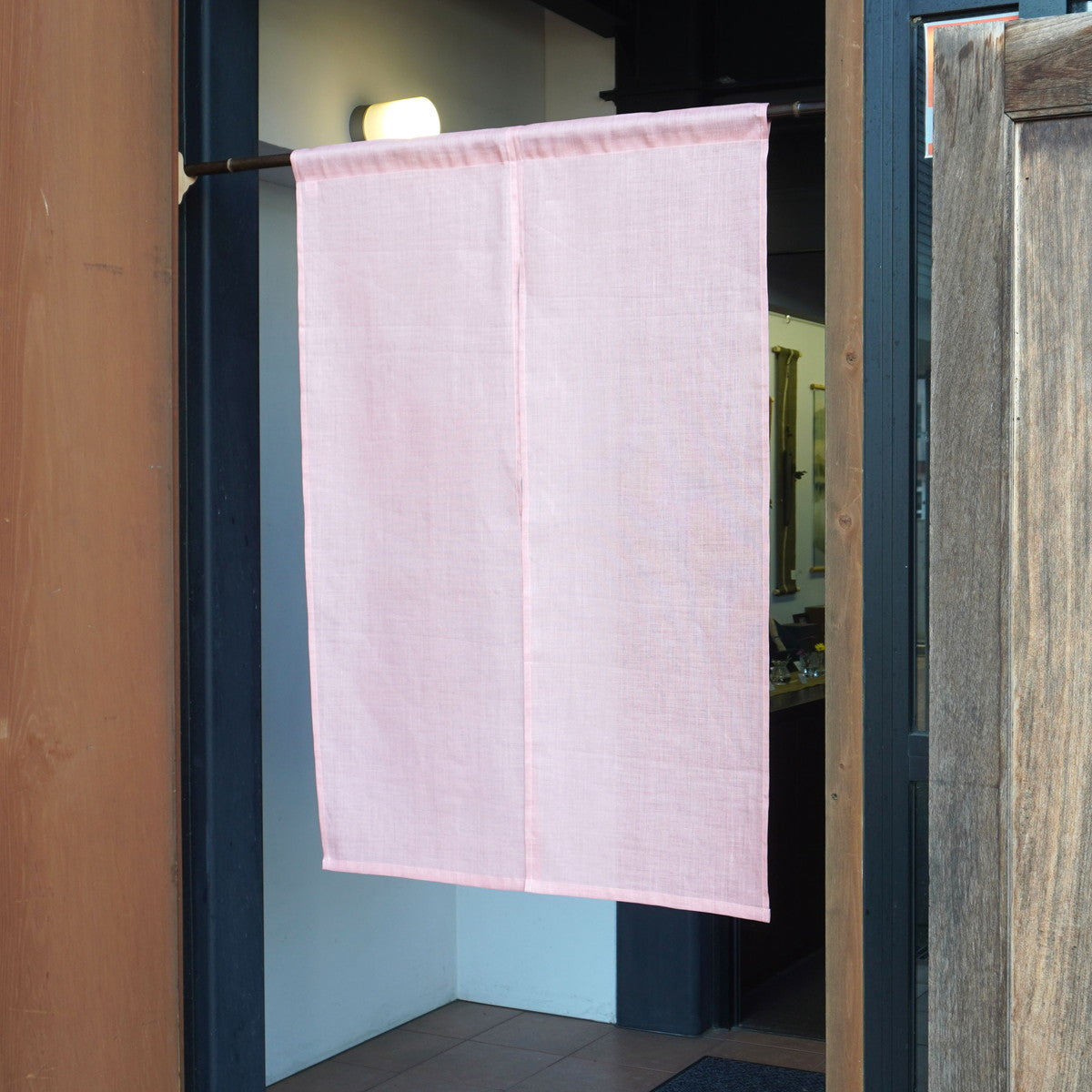 Japanese Curtain (Noren) / Ramie / Wafu-woven / Various plain colors / Custom-size