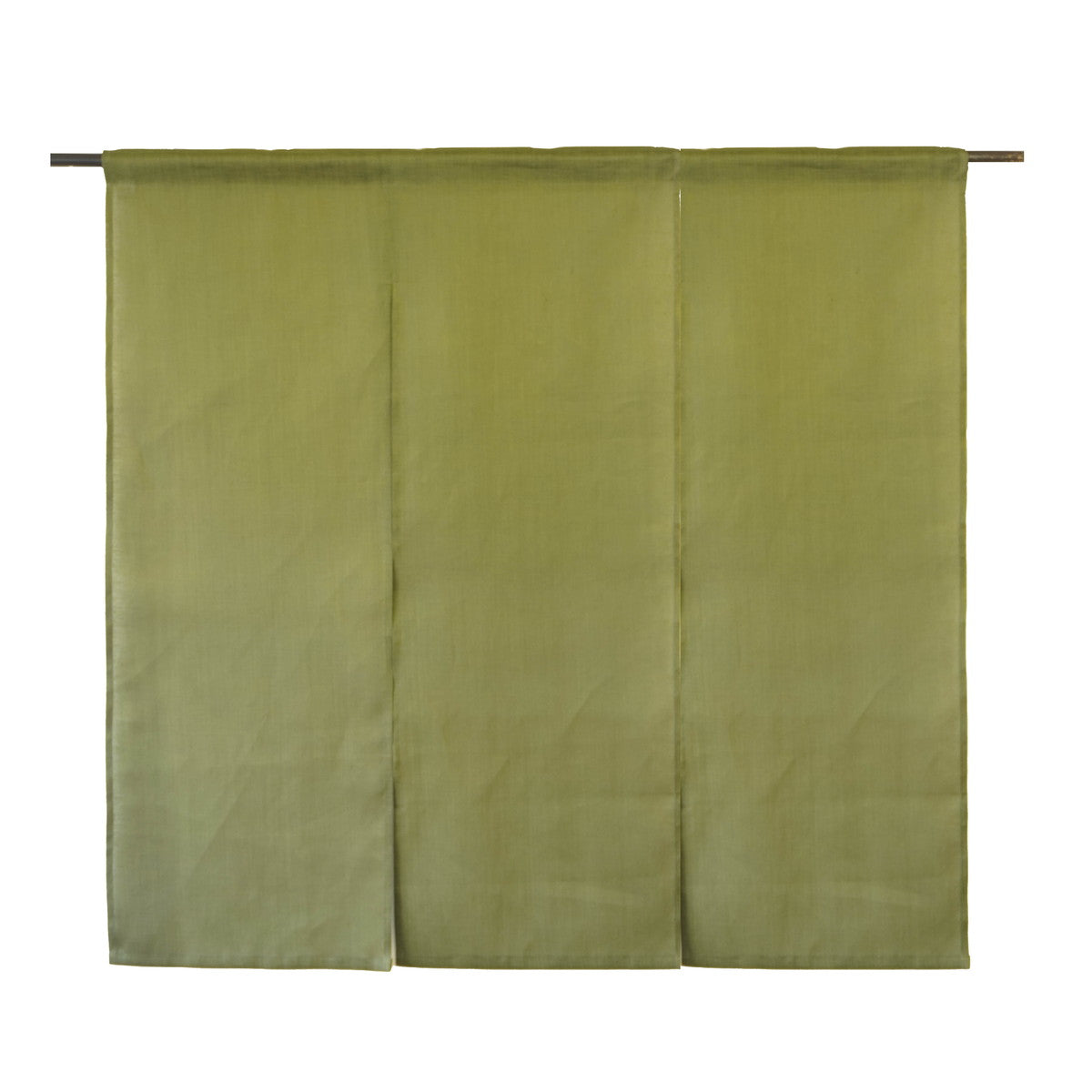 Japanese Curtain (Noren) / 3panels / Ramie / Wafu-woven / Various plain colors / Custom-size