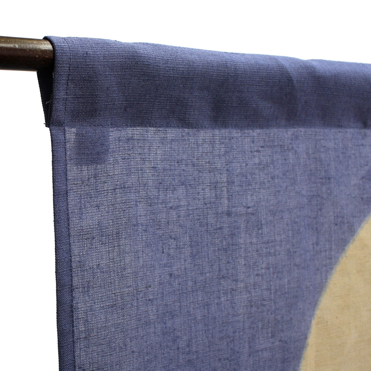 Japanese Curtain (Noren) / Ramie / Tsuki-Matsu-Yoi(Waiting for the moon) / Navy / W84xH150cm