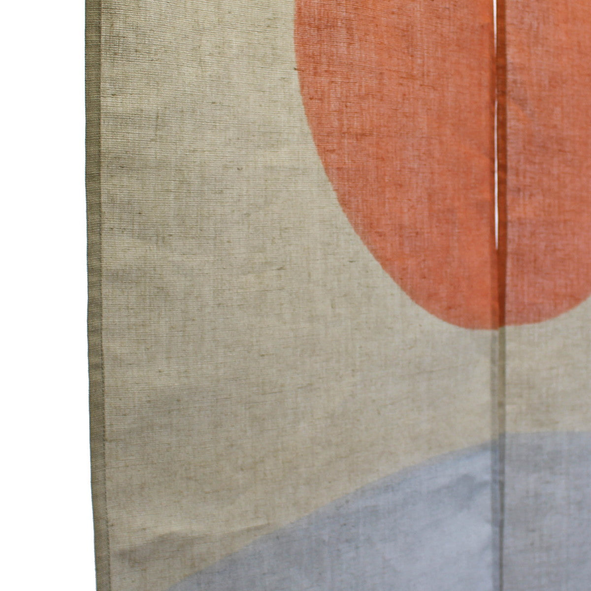 Japanese Curtain (Noren) / Ramie / Hino-De-Koku(Land of the rising sun) / Gray / W84xH150cm