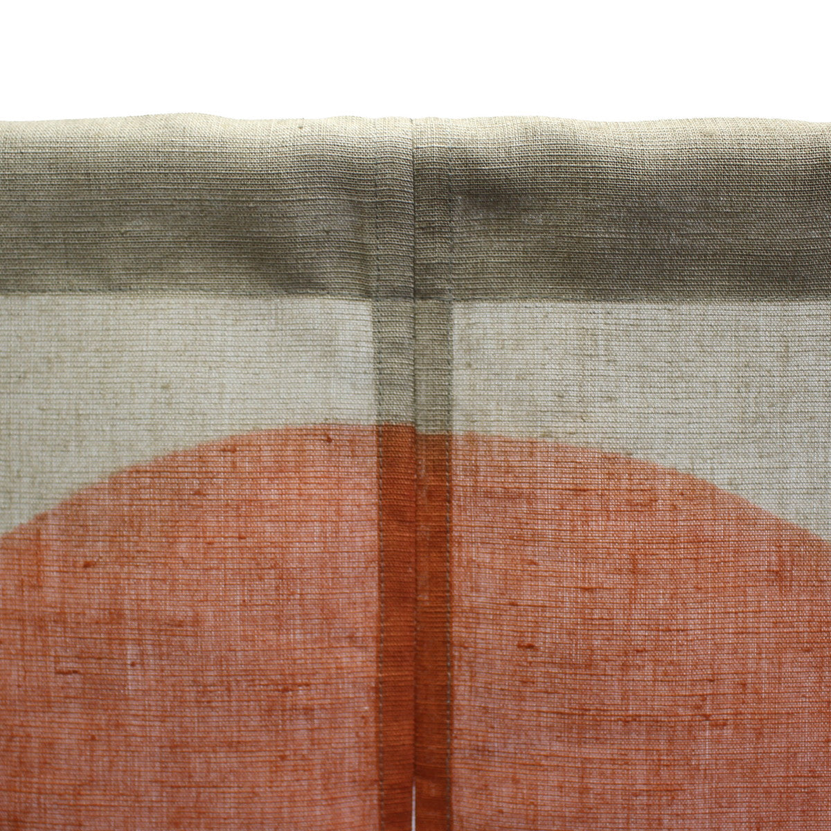 Japanese Curtain (Noren) / Ramie / Hino-De-Koku(Land of the rising sun) / Gray / W84xH150cm