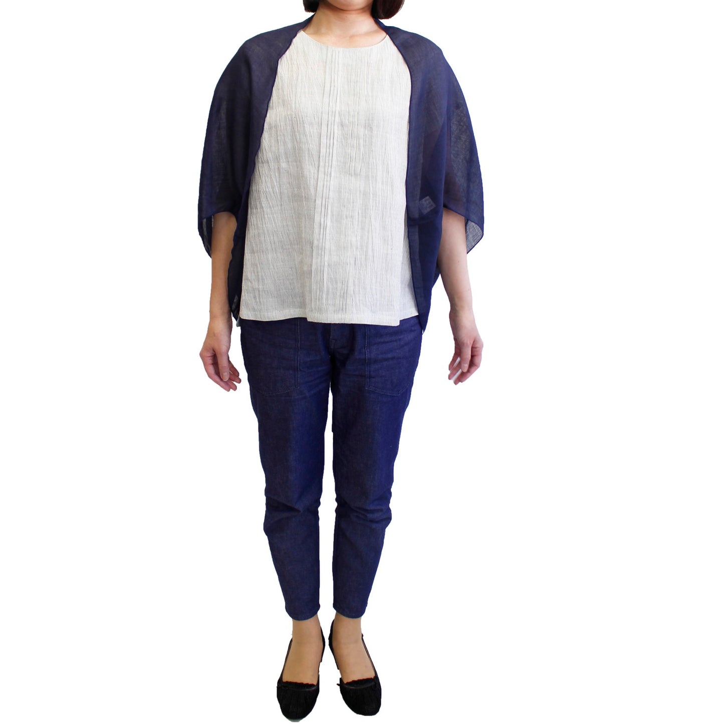 Organdy Bolero / Ramie / Navy