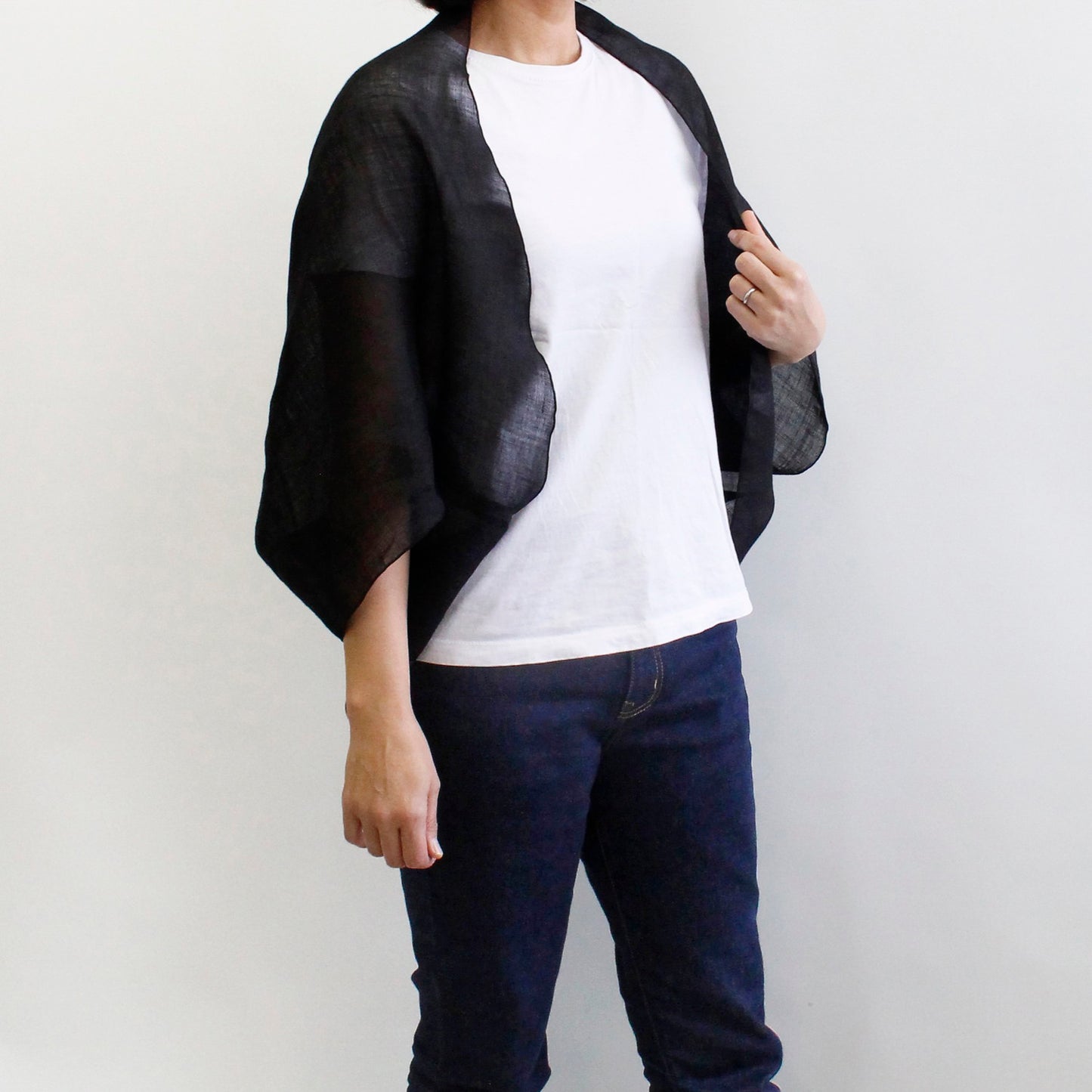 Organdy Bolero / Ramie / Black