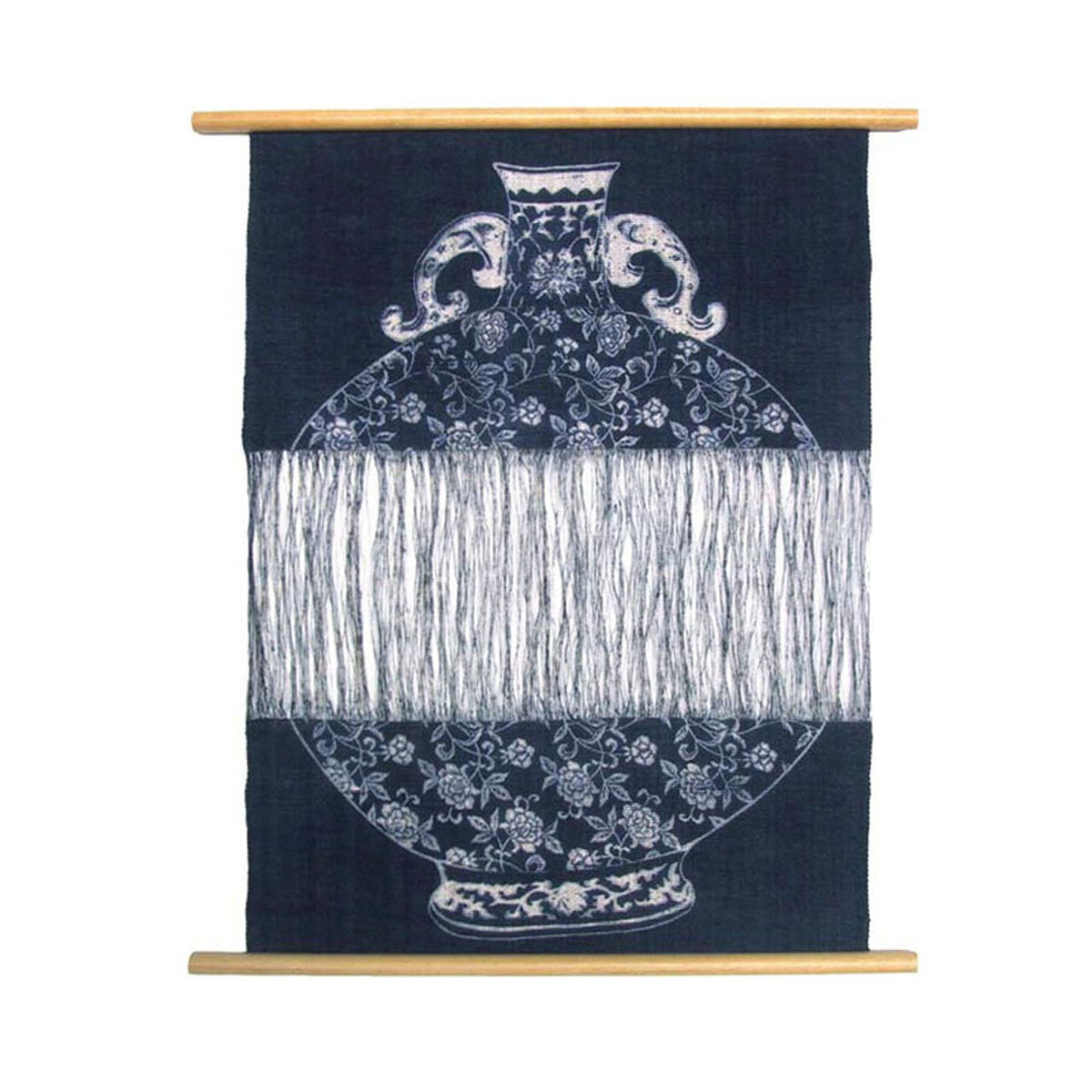 Tapestry / Ramie / Loosely-woven / Jar Pattern / Indigo / W60xH90cm