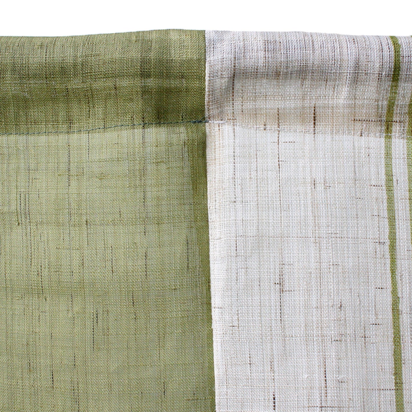 Japanese Curtain (Noren) / Ramie / 13 Lines / Green / W84xH150cm