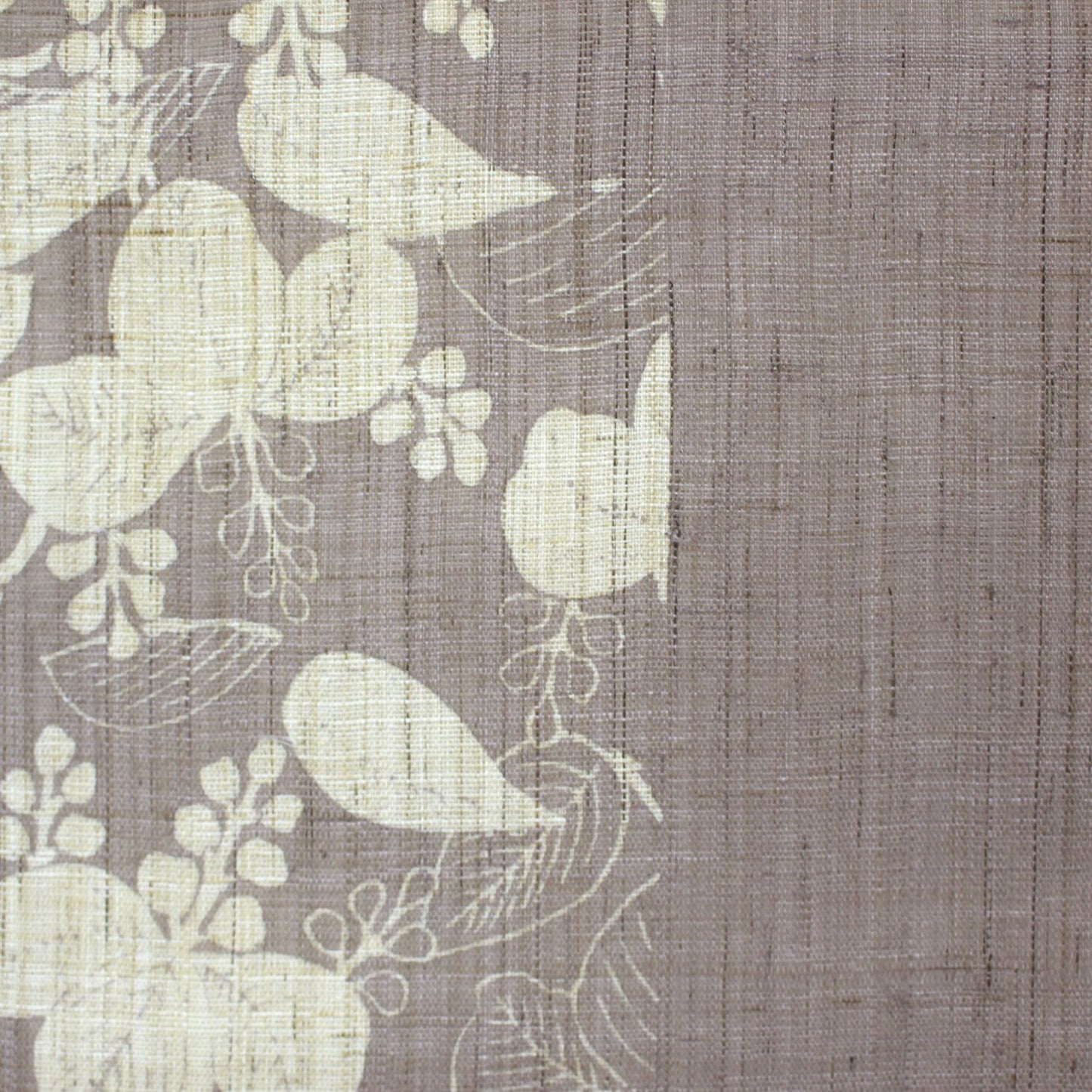 Japanese Curtain (Noren) / Ramie / Paulownia Modern / Light Purple / W85xH150cm