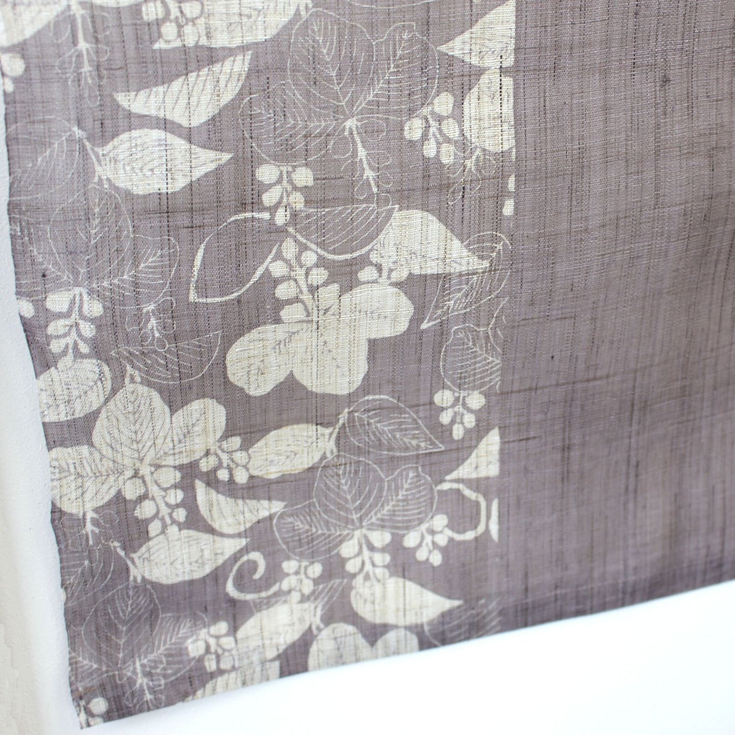 Japanese Curtain (Noren) / Ramie / Paulownia Modern / Light Purple / W85xH150cm
