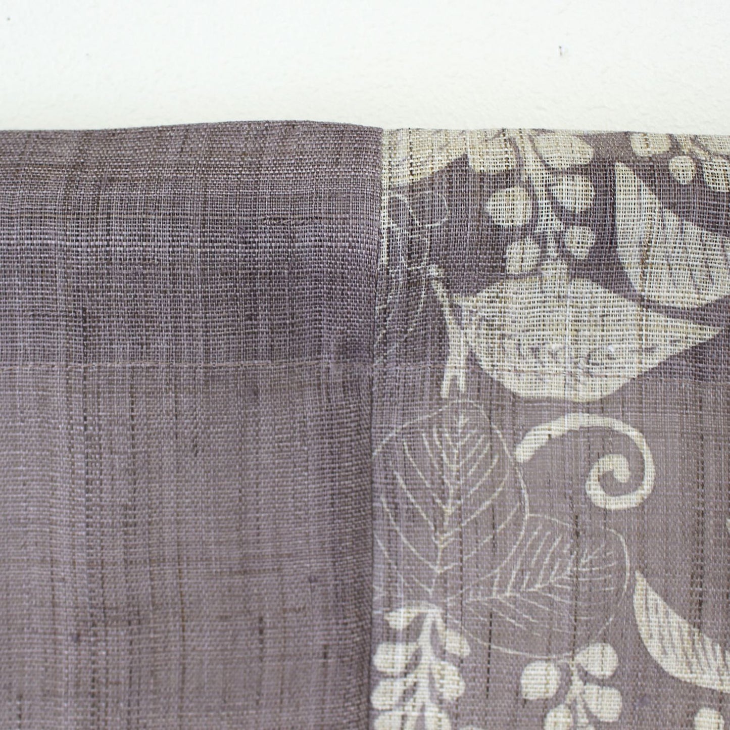 Japanese Curtain (Noren) / Ramie / Paulownia Modern / Light Purple / W85xH150cm
