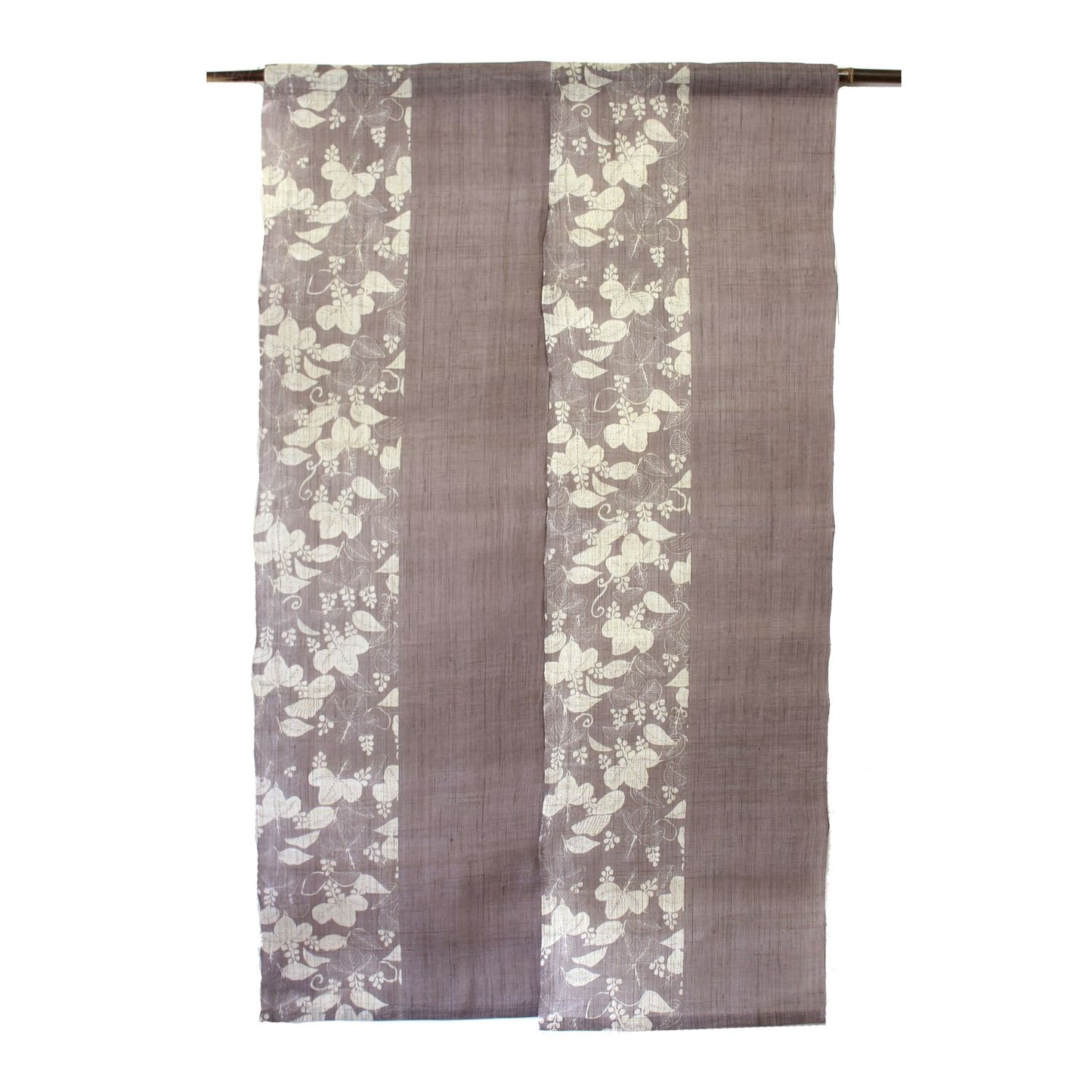 Japanese Curtain (Noren) / Ramie / Paulownia Modern / Light Purple / W85xH150cm