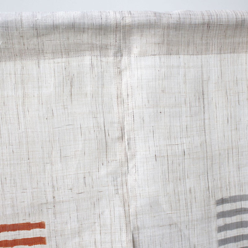 Japanese Curtain (Noren) / Ramie / SEN Modern / Orange / W84xH150cm