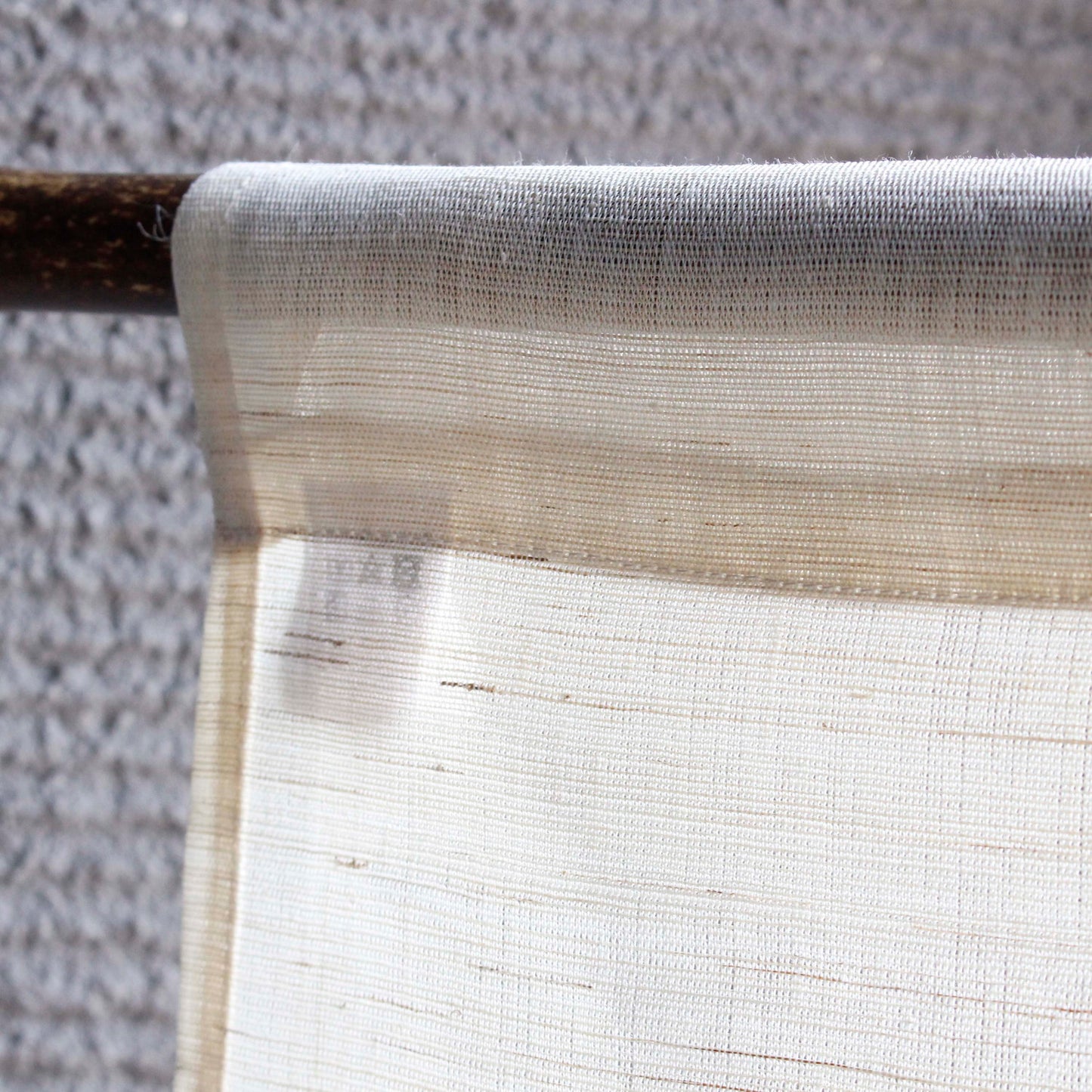 Japanese Curtain (Noren) / Ramie / IONO-Woven / Plain White / W90xH150cm