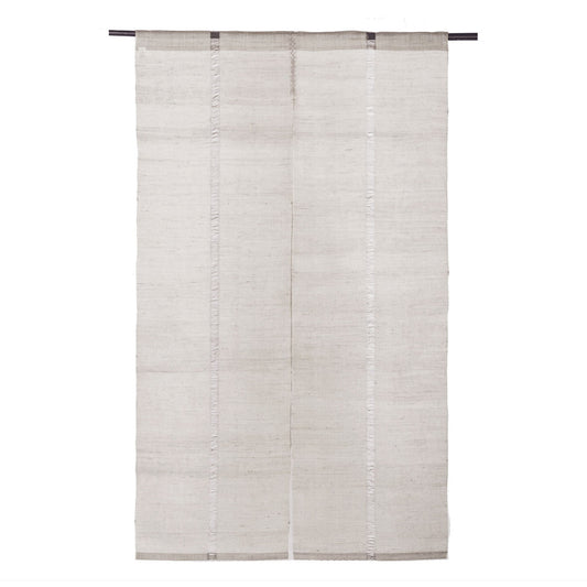 Japanese Curtain (Noren) / Ramie / IONO-Woven / Plain White / W90xH150cm