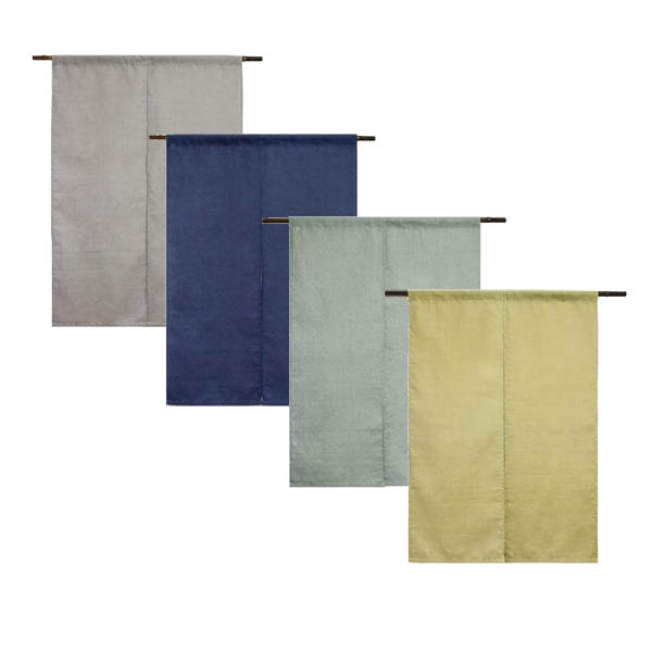Japanese Curtain (Noren) / Ramie / Wafu-woven / Various plain colors / Custom-size