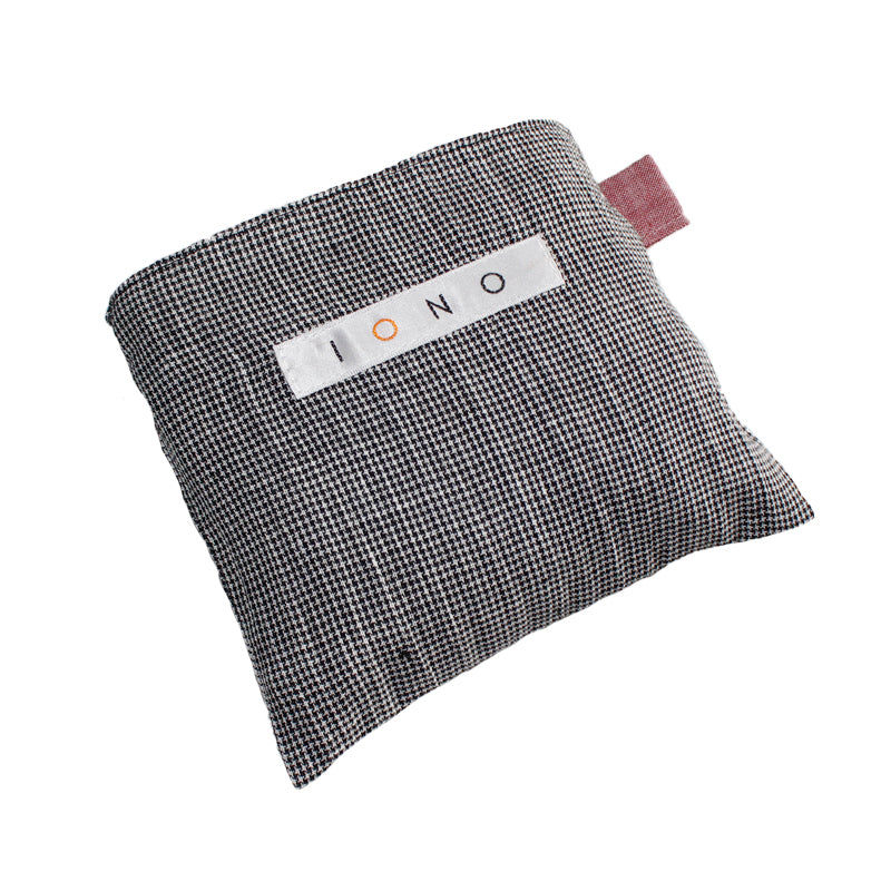 Chijimi Folding Bag / Houndstooth / Madder red / Eco Bag