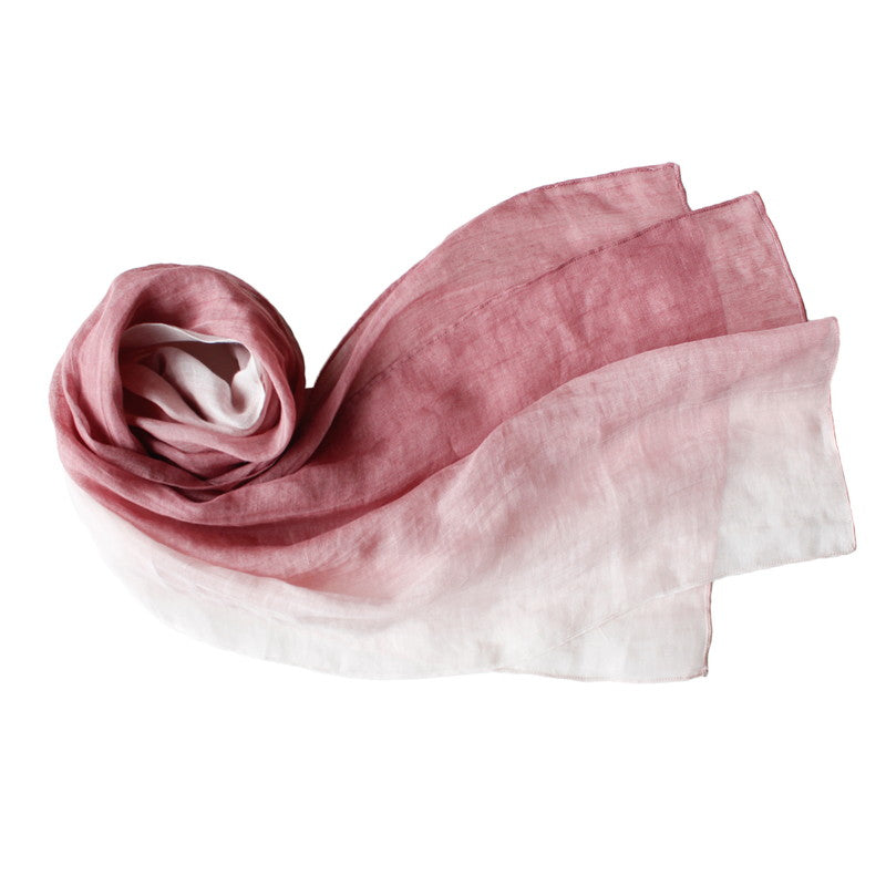Organdy Stall (Scarf) / Gradation/Pink/Ramie