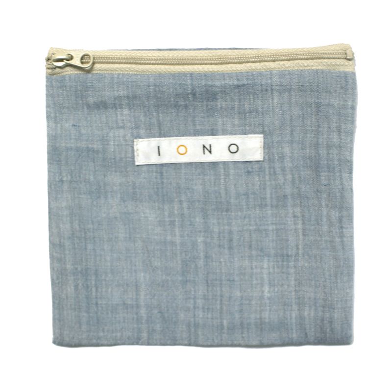 Chijimi Wrapping Cloth (Furoshiki) / Light Blue