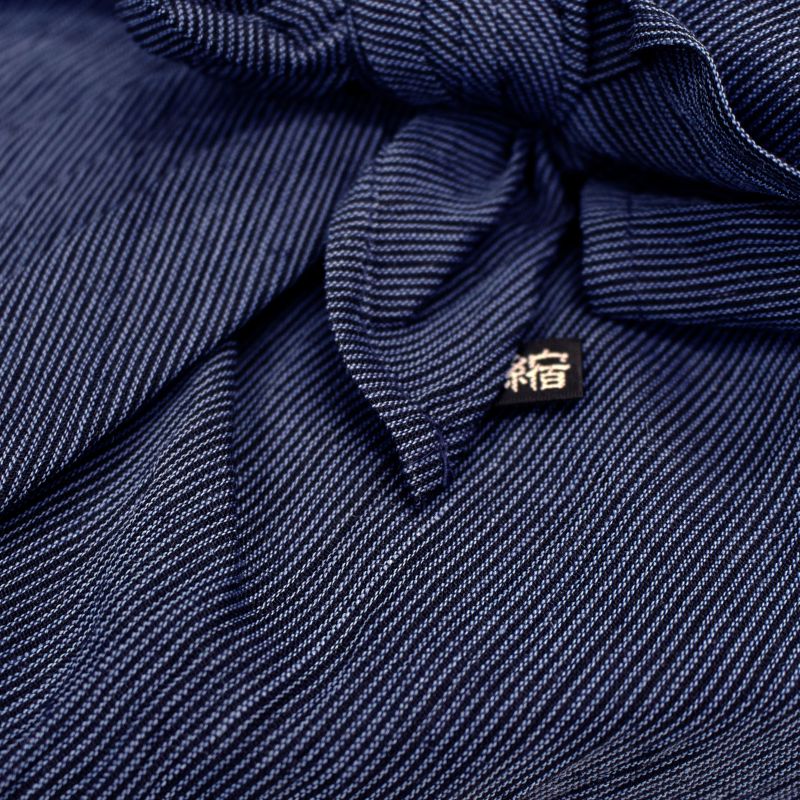 Chijimi Wrapping Cloth (Furoshiki) / Stripe Navy