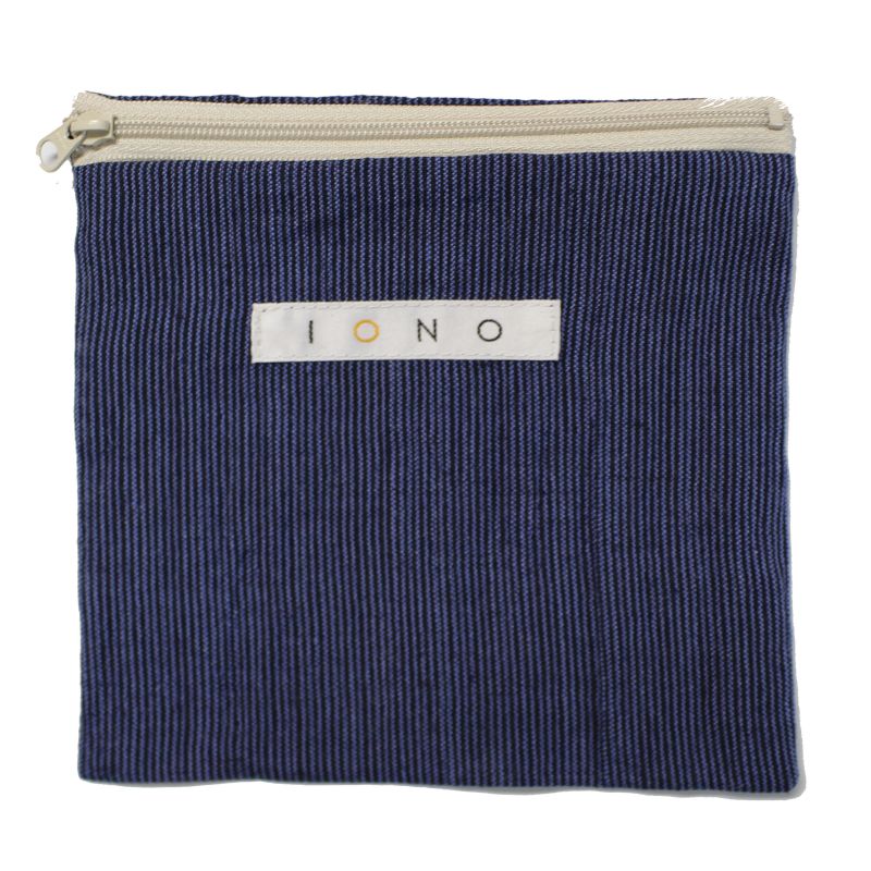 Chijimi Wrapping Cloth (Furoshiki) / Stripe Navy