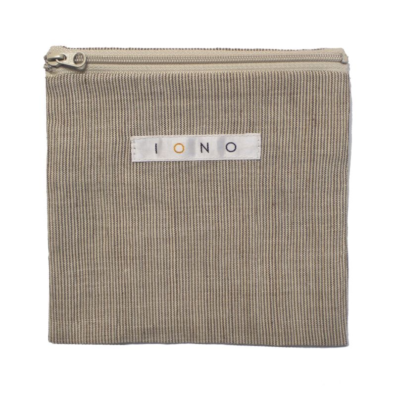 Chijimi Wrapping Cloth (Furoshiki) / StripeBeige+LightBeige