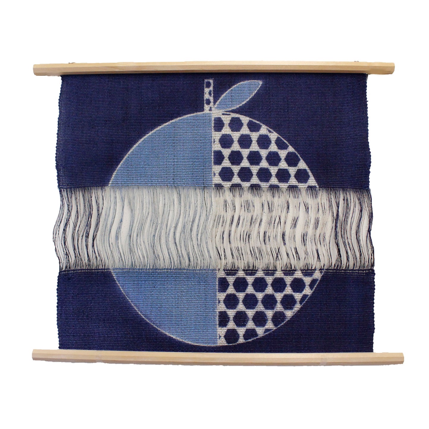 Tapestry / Ramie / Loosely-woven / Turtle-Shell-Apple / Blue / W60xH55cm