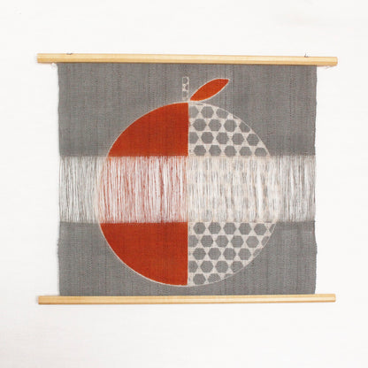 Tapestry / Ramie / Loosely-woven / Turtle-Shell-Apple / Orange / W60xH55cm