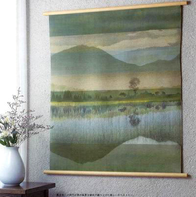 Tapestry / Silk / Loosely-woven / Odasirogahara / Green / W75xH79cm