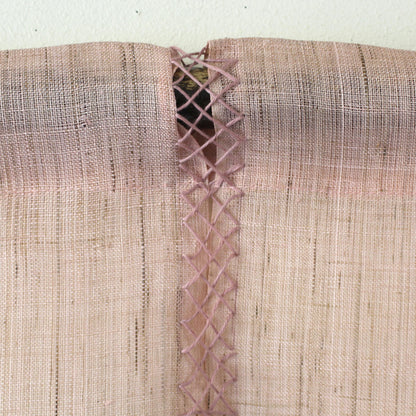 Japanese Curtain (Noren) / Ramie / Circle-Cherry-Blossom / Pink / W90xH120cm