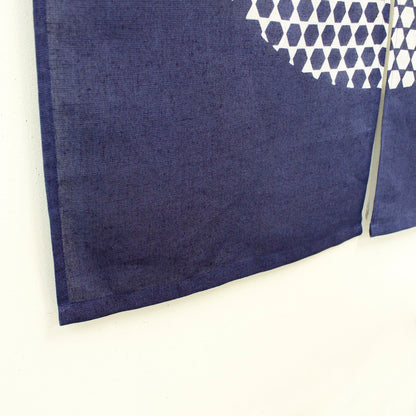 Japanese Curtain (Noren) / Ramie / Kikko Apple / Indigo / W84xH120cm