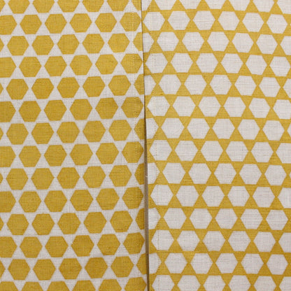 Japanese Curtain (Noren) / Ramie / Kikko Apple / Yellow / W84xH120cm