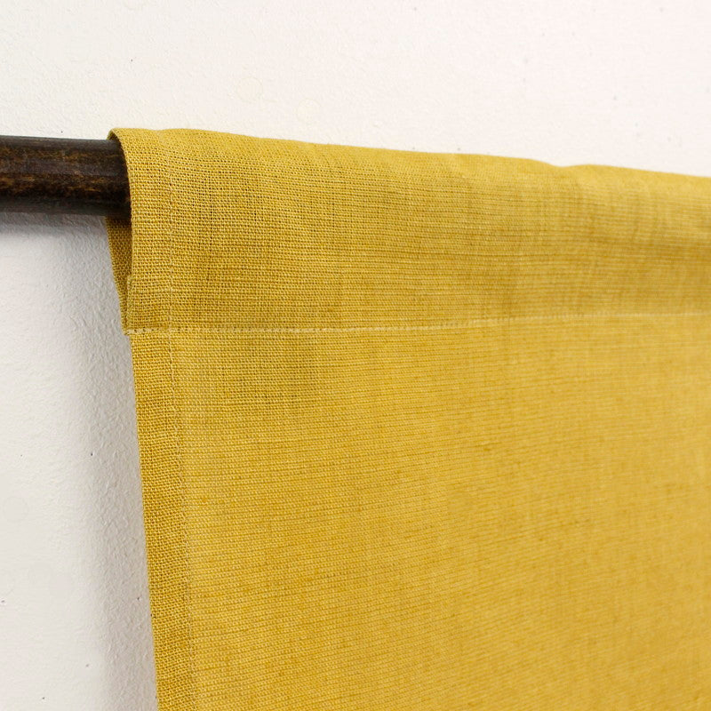 Japanese Curtain (Noren) / Ramie / Kikko Apple / Yellow / W84xH120cm