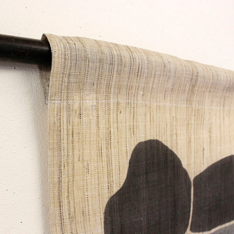 Japanese Curtain (Noren) / Ramie / Natural / Crab  / W84xH120cm