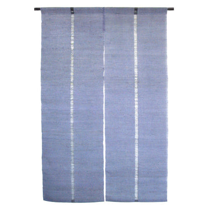Japanese Curtain (Noren) / Ramie / IONO-Woven/ Plain Blue / W90xH150cm