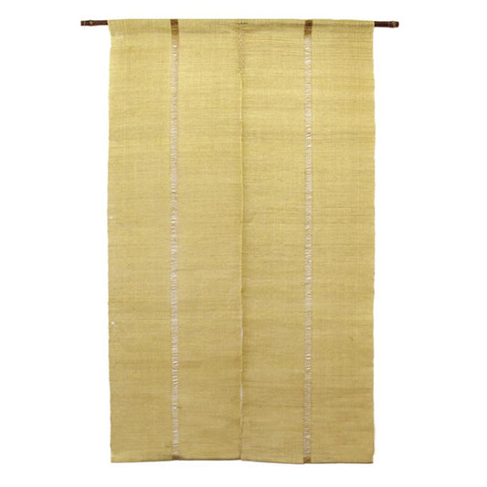 Japanese Curtain (Noren) / Ramie / IONO-Woven/ Plain Yellow / W90xH150cm