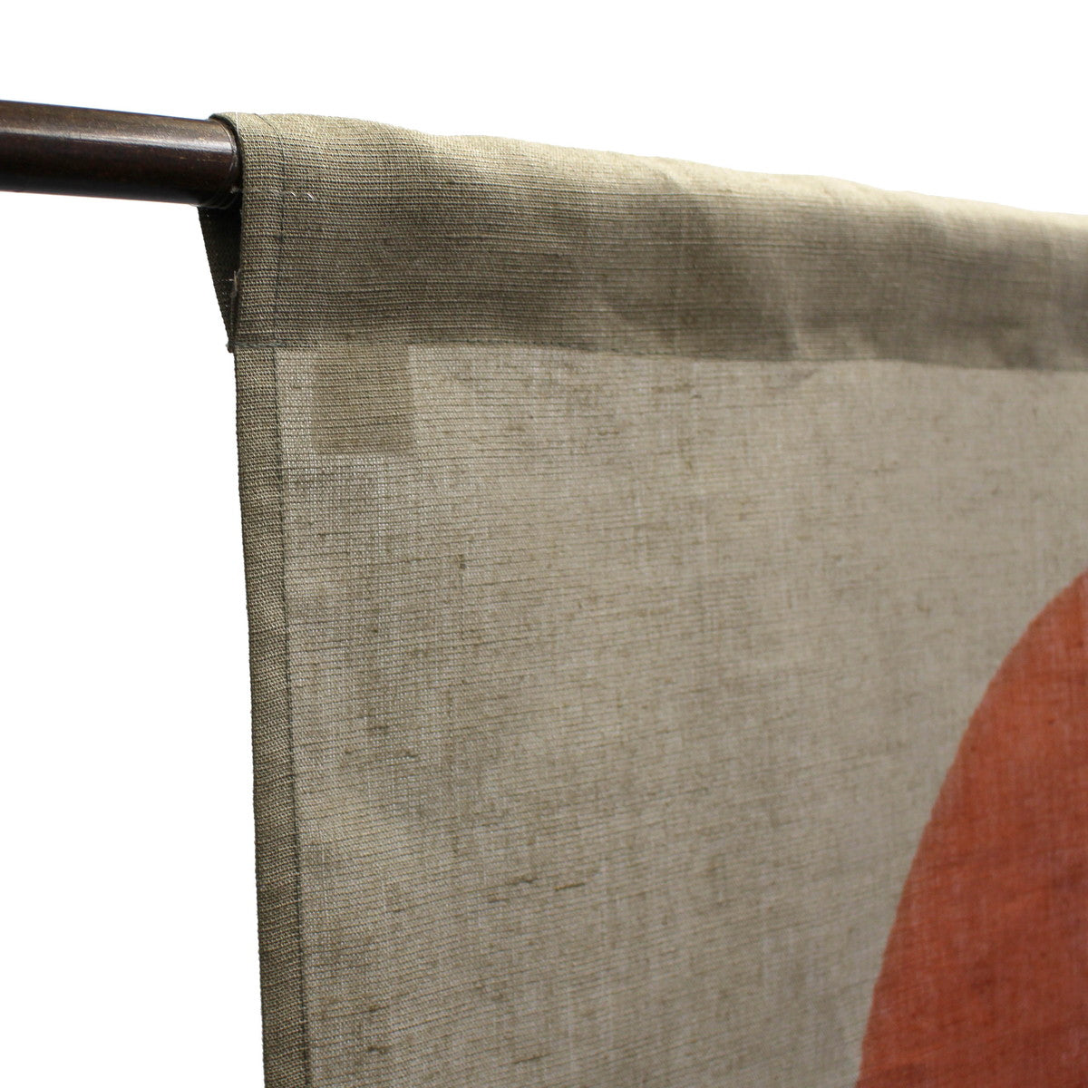 Japanese Curtain (Noren) / Ramie / Hino-De-Koku(Land of the rising sun) / Gray / W84xH150cm
