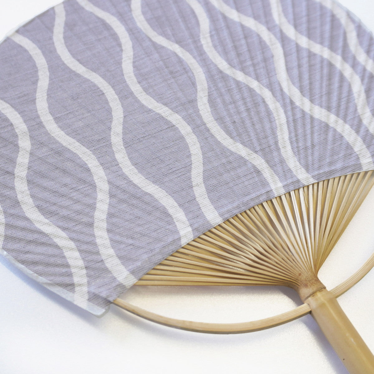 Japanese Uchiwa Fan / Ramie / Tatewaku / W28xH40cm