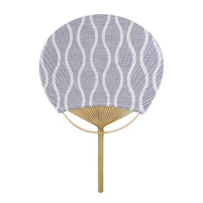 Japanese Uchiwa Fan / Ramie / Tatewaku / W28xH40cm
