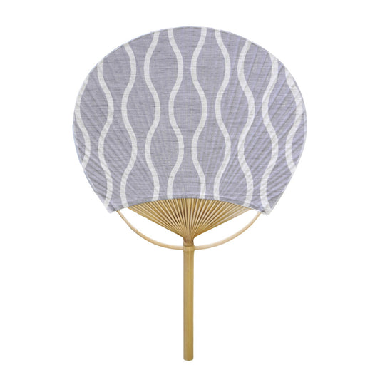 Japanese Uchiwa Fan / Ramie / Tatewaku / W28xH40cm