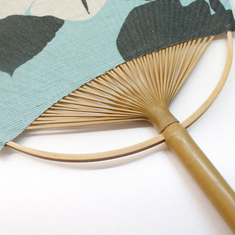 Japanese Uchiwa Fan / Ramie / Morning Glory / W28xH40cm