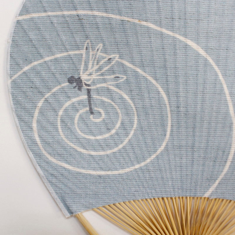 Japanese Uchiwa Fan / Ramie / Dragonfly / W28xH40cm