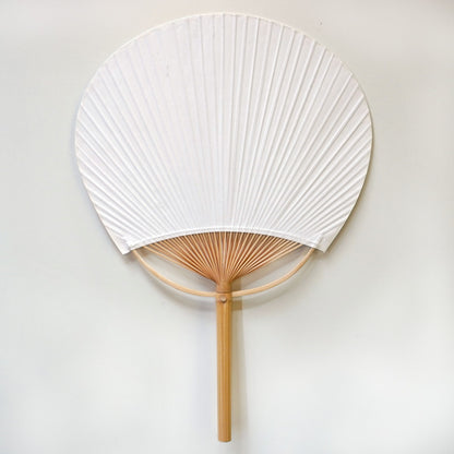 Japanese Uchiwa Fan / Ramie / Shikisai / W28xH40cm