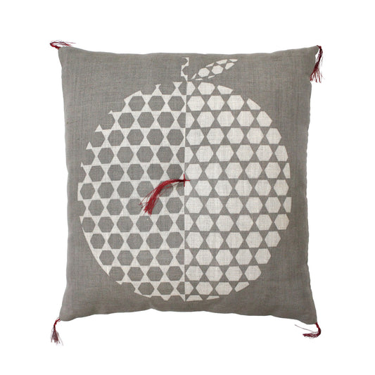 Zabuton (Japanese Cushion) / Turtle-Shell-Apple / Gray / W42xH45cm