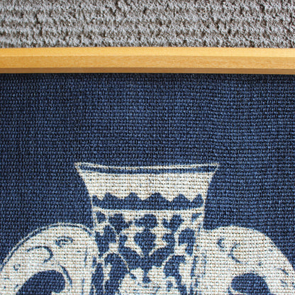 Tapestry / Ramie / Loosely-woven / Jar Pattern / Indigo / W60xH90cm