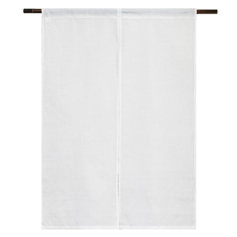 Japanese Curtain (Noren) / Ramie / Wafu-woven / Plain White  / Various sizes